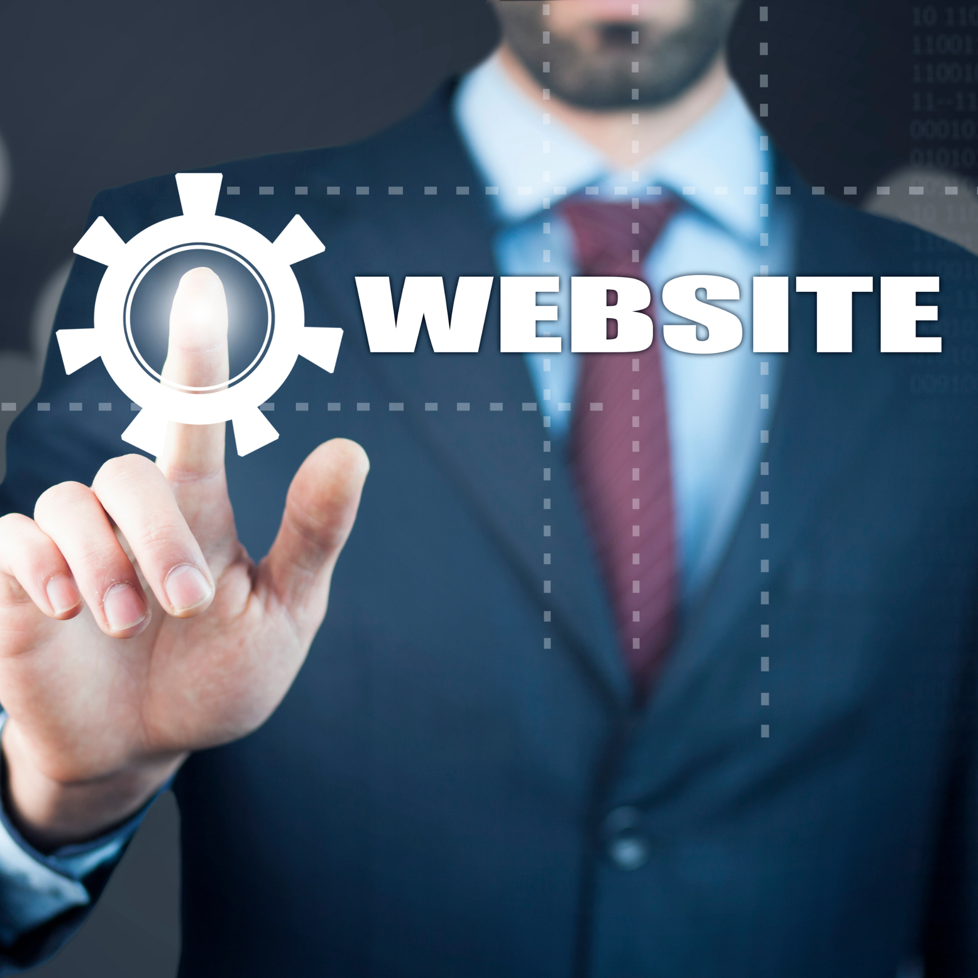 Static website design illustration